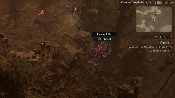 vyeresz altar of lilith strongholds diablo 4 wiki guide
